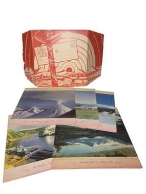 Unbranded Alaska Prints One Size Red Beige